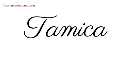 Classic Name Tattoo Designs Tamica Graphic Download