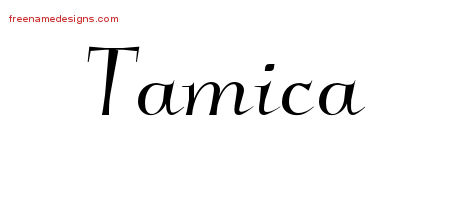 Elegant Name Tattoo Designs Tamica Free Graphic