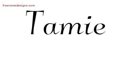 Elegant Name Tattoo Designs Tamie Free Graphic