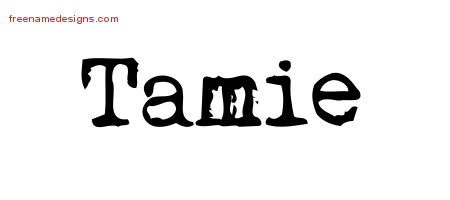 Vintage Writer Name Tattoo Designs Tamie Free Lettering