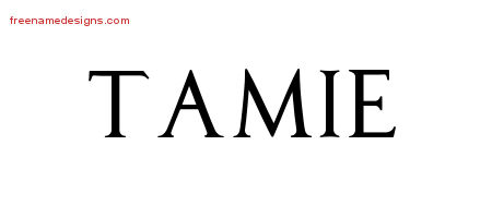 Regal Victorian Name Tattoo Designs Tamie Graphic Download