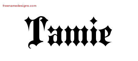 Old English Name Tattoo Designs Tamie Free