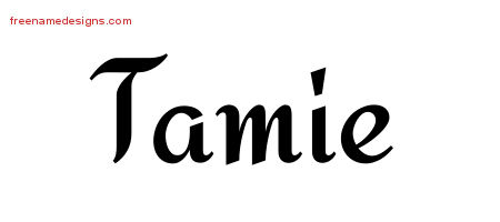 Calligraphic Stylish Name Tattoo Designs Tamie Download Free
