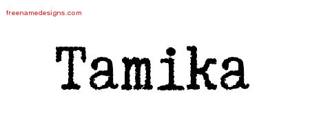 Typewriter Name Tattoo Designs Tamika Free Download