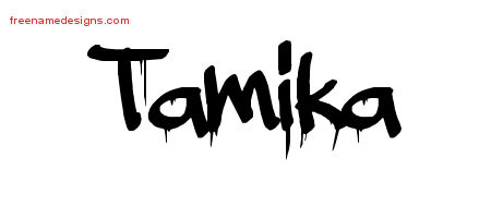 Graffiti Name Tattoo Designs Tamika Free Lettering