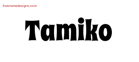 Groovy Name Tattoo Designs Tamiko Free Lettering