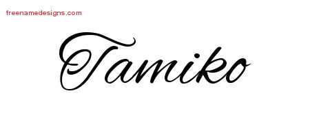Cursive Name Tattoo Designs Tamiko Download Free