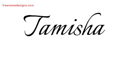 Calligraphic Name Tattoo Designs Tamisha Download Free