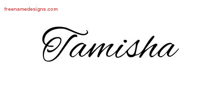 Cursive Name Tattoo Designs Tamisha Download Free