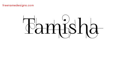 Decorated Name Tattoo Designs Tamisha Free