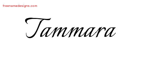 Calligraphic Name Tattoo Designs Tammara Download Free