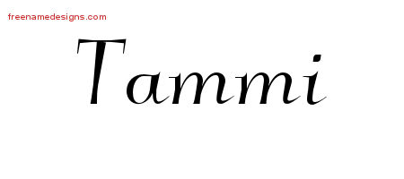 Elegant Name Tattoo Designs Tammi Free Graphic