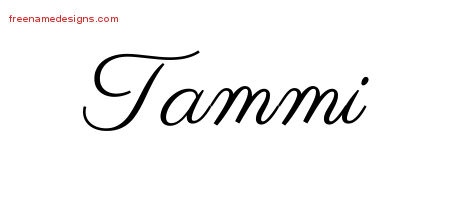 Classic Name Tattoo Designs Tammi Graphic Download