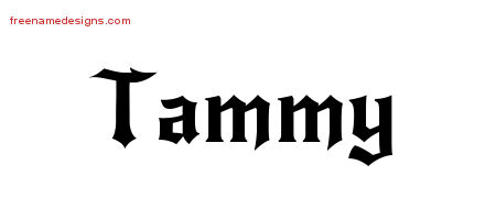 Gothic Name Tattoo Designs Tammy Free Graphic