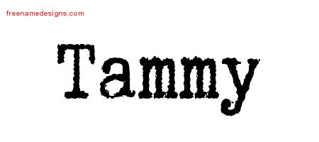 Typewriter Name Tattoo Designs Tammy Free Download