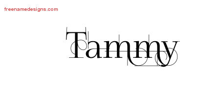 Decorated Name Tattoo Designs Tammy Free