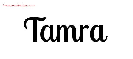 Handwritten Name Tattoo Designs Tamra Free Download