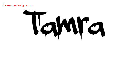 Graffiti Name Tattoo Designs Tamra Free Lettering