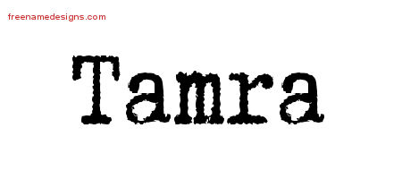 Typewriter Name Tattoo Designs Tamra Free Download