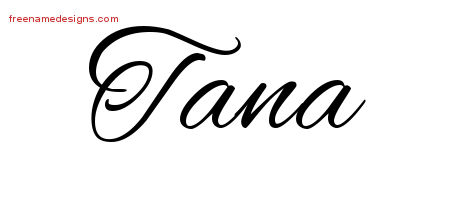 Cursive Name Tattoo Designs Tana Download Free