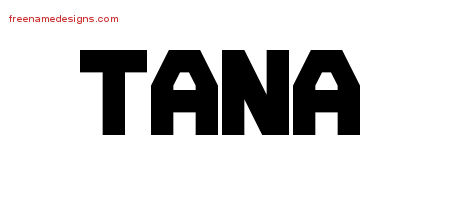 Titling Name Tattoo Designs Tana Free Printout