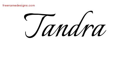 Calligraphic Name Tattoo Designs Tandra Download Free