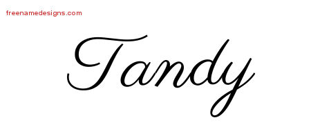 Classic Name Tattoo Designs Tandy Graphic Download