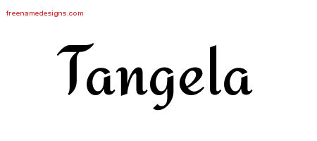 Calligraphic Stylish Name Tattoo Designs Tangela Download Free