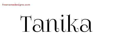 Vintage Name Tattoo Designs Tanika Free Download