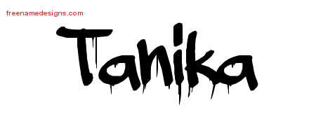 Graffiti Name Tattoo Designs Tanika Free Lettering