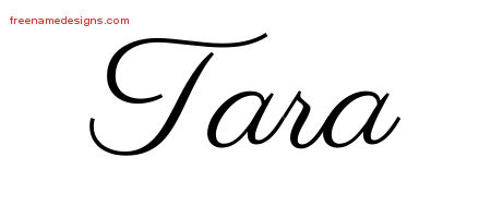 Classic Name Tattoo Designs Tara Graphic Download