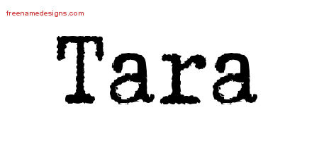 Typewriter Name Tattoo Designs Tara Free Download