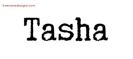Typewriter Name Tattoo Designs Tasha Free Download