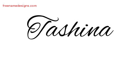 Cursive Name Tattoo Designs Tashina Download Free