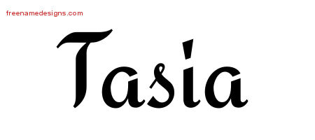 Calligraphic Stylish Name Tattoo Designs Tasia Download Free