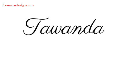 Classic Name Tattoo Designs Tawanda Graphic Download