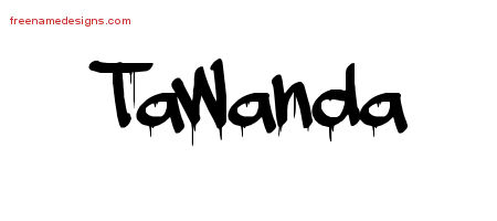 Graffiti Name Tattoo Designs Tawanda Free Lettering