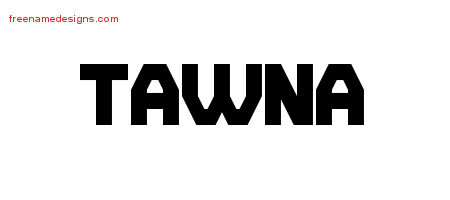 Titling Name Tattoo Designs Tawna Free Printout