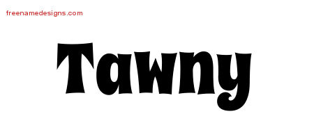 Groovy Name Tattoo Designs Tawny Free Lettering