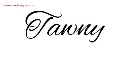 Cursive Name Tattoo Designs Tawny Download Free