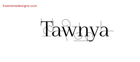 Decorated Name Tattoo Designs Tawnya Free