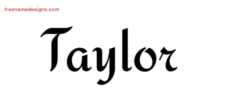 Calligraphic Stylish Name Tattoo Designs Taylor Free Graphic Calligraphic Stylish Name Tattoo Designs Taylor Free Graphic