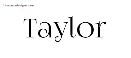 Vintage Name Tattoo Designs Taylor Free Download