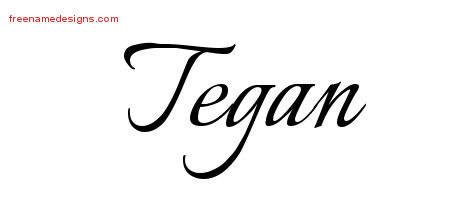 Calligraphic Name Tattoo Designs Tegan Download Free