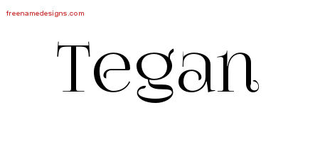 Vintage Name Tattoo Designs Tegan Free Download