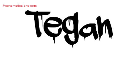 Graffiti Name Tattoo Designs Tegan Free Lettering
