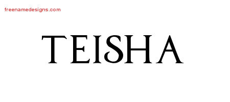 Regal Victorian Name Tattoo Designs Teisha Graphic Download