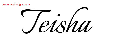 Calligraphic Name Tattoo Designs Teisha Download Free