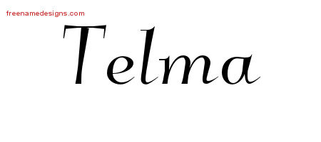 Elegant Name Tattoo Designs Telma Free Graphic