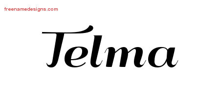Art Deco Name Tattoo Designs Telma Printable